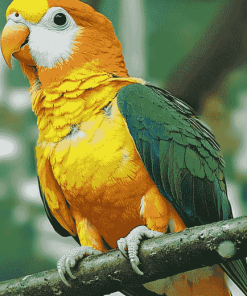 Caique Parrot Colorful Diamond Painting