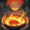 Calcifer Anime Adventures Diamond Painting