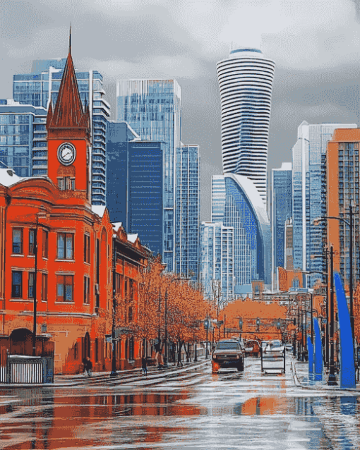 Calgary Cityscape Diamond Painting