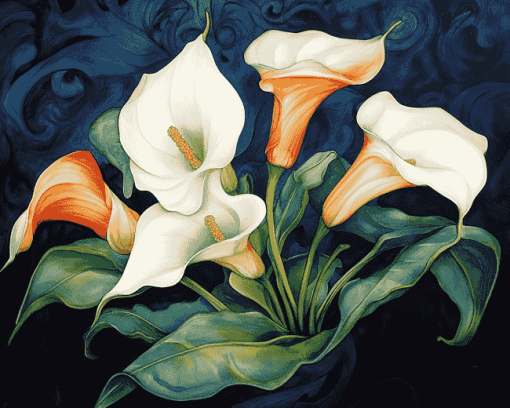 Calla Lilies Charles Flowers Diamond Painting