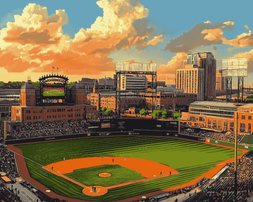 Camden Yards Stunning Stadium Diamond Painting