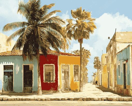 Cape Verde Streets Diamond Painting