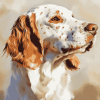 Caramel English Setter Puppy Diamond Painting