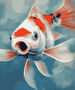 Carp Fish Face Diamond Painting