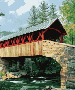 Carroll Bridge Autumn View Diamond Painting