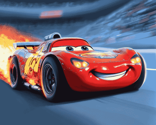 Cartoon Cars Racing Diamond Painting