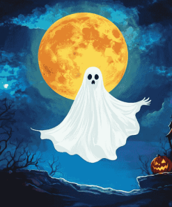 Cartoon Halloween Ghost Diamond Painting