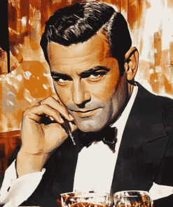 Cary Grant Celebrity Icon Diamond Painting