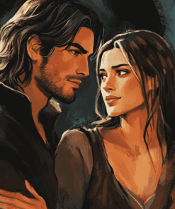 Cassian And Nesta Romance Diamond Painting