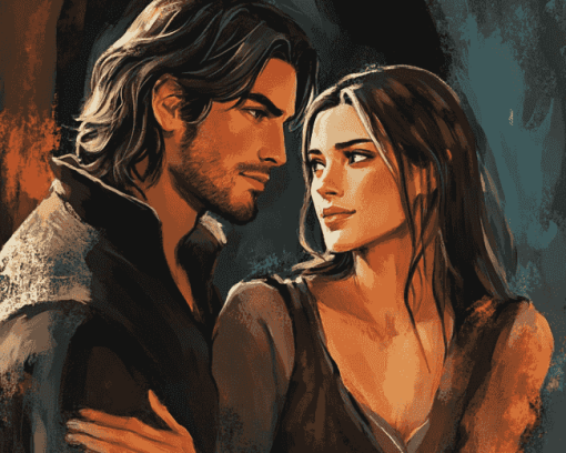 Cassian And Nesta Romance Diamond Painting