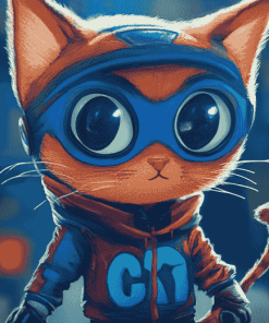 Catboy Cartoon Adventures Diamond Painting