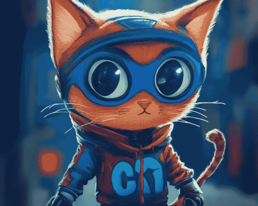 Catboy Cartoon Adventures Diamond Painting