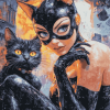 Catwoman Fantasy Diamond Painting