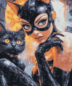 Catwoman Fantasy Diamond Painting