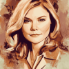 Celebrity Kirsten Dunst Diamond Painting