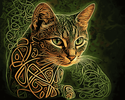 Celtic Knot Cat Diamond Painting