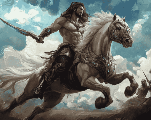 Centaur Fantasy Warrior Diamond Painting