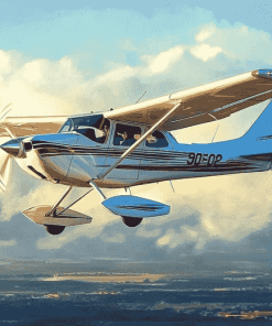 Cessna 182 Airplane Diamond Painting