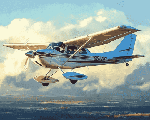 Cessna 182 Airplane Diamond Painting