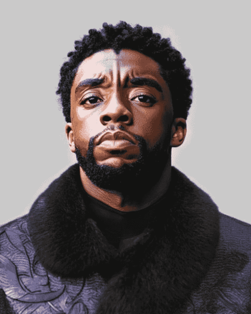 Chadwick Boseman Films Diamond Painting