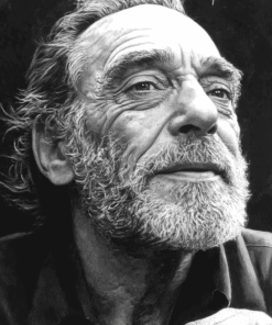 Charles Bukowski Monochrome Diamond Painting