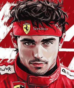 Charles Leclerc Racing Icon Diamond Painting