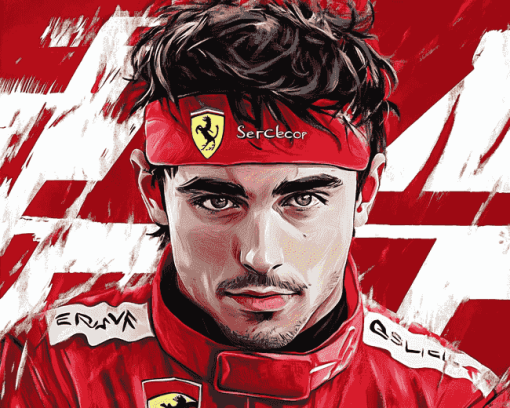 Charles Leclerc Racing Icon Diamond Painting