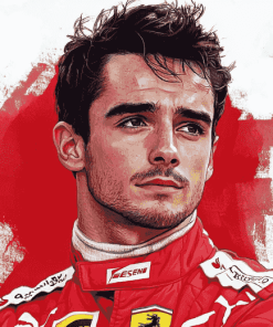 Charles Leclerc Racing Legend Diamond Painting