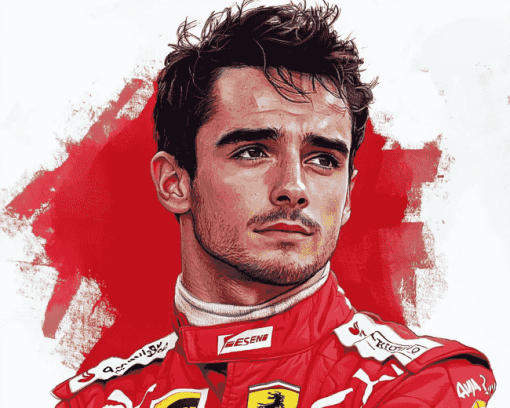 Charles Leclerc Racing Legend Diamond Painting