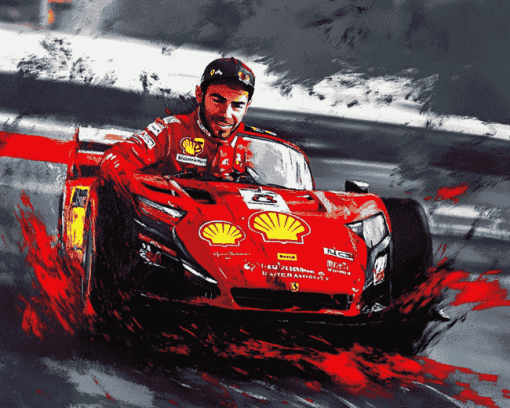 Charles Racing Legends Diamond Painting