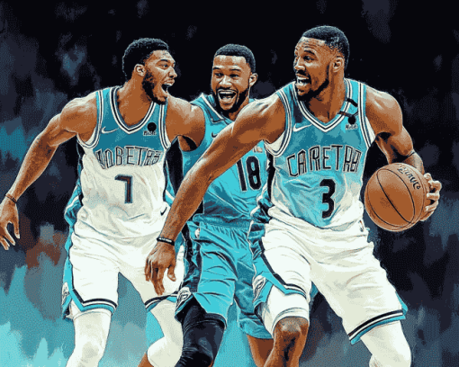 Charlotte Hornets Basketball Diamond Painting