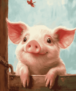 Charlotte's Web Pig Diamond Painting