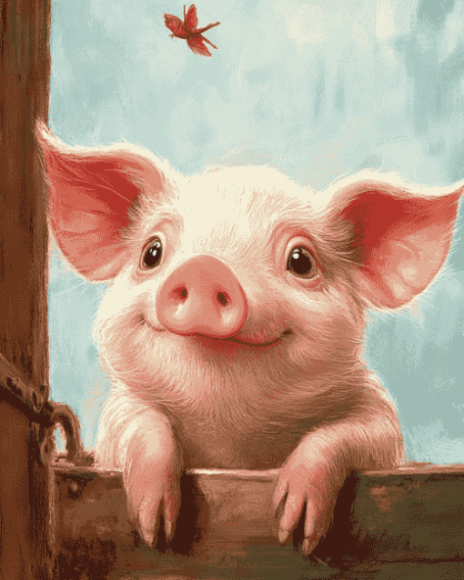 Charlotte's Web Pig Diamond Painting