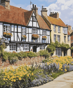 Charming Canterbury Buildings Diamond Painting