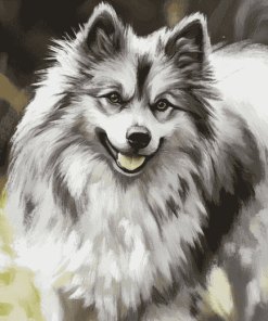 Charming Keeshond Puppy Diamond Painting