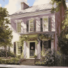 Charming Savannah Houses Diamond Painting