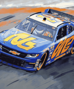 Chase Elliott Race Cars Diamond Painting