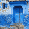 Chefchaouen Blue Door Diamond Painting