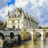 Chenonceau Castle in France Diamond Painting