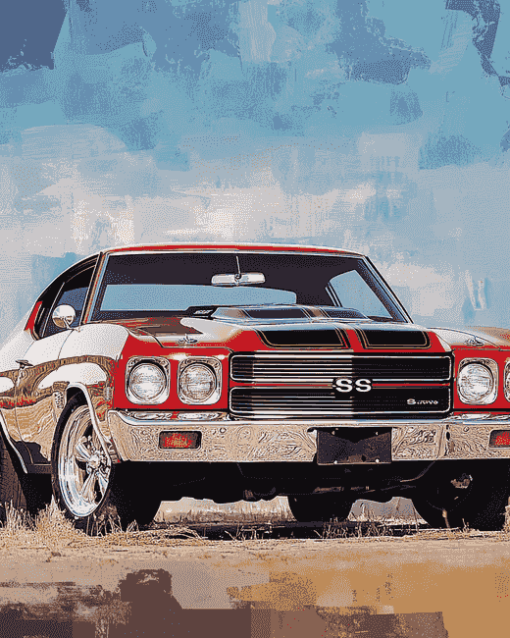 Chevy Chevelle SS Engines Diamond Painting