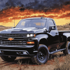 Chevy Truck with Powerful Engine Diamond Painting