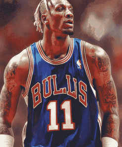 Chicago Bulls Star Dennis Rodman Diamond Painting