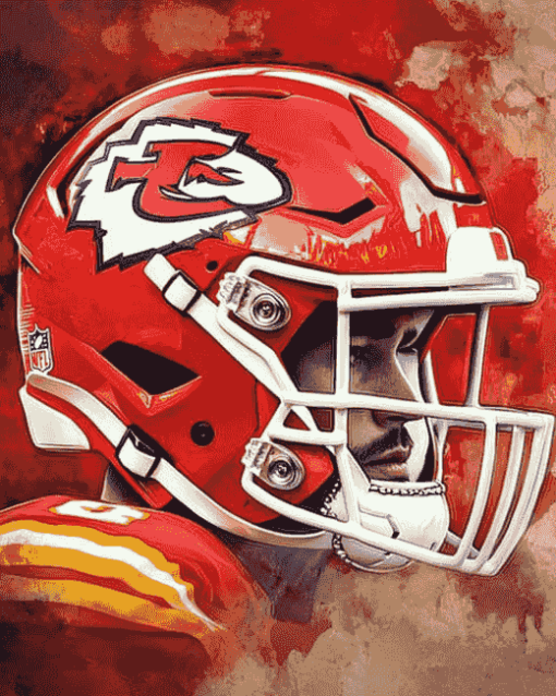 Chiefs Helmet American Football Diamond Painting