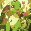 Chikorita Pokemon Anime Diamond Painting