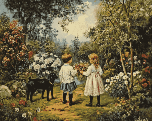 Children and Animals Diamond Painting