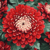 Chinese Chrysanthemums Blossoms Diamond Painting