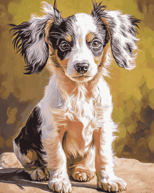 Chinese Crested Puppy Diamond Painting