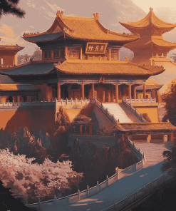 Chinese Palace and Castle Diamond Painting