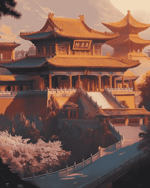 Chinese Palace and Castle Diamond Painting