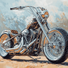 Chopper Motorbike Diamond Painting